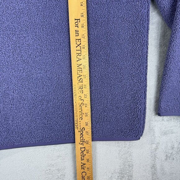 UNDER ARMOUR Golf Mens Fleece Pile Sweater Pullover Jacket Snap-T Neck Purple M - Picture 7 of 7